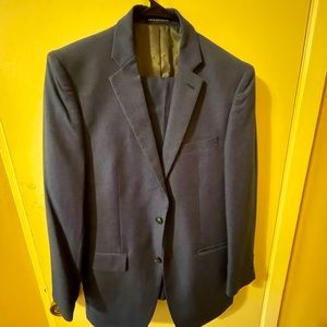 Perry Ellis suit (blazer/slacks) blue slim fit 38R